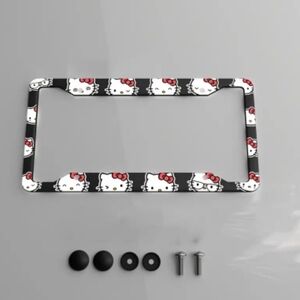 Hello Kitty Aluminum License Plate Frame